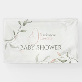 Lona Flor de primavera de Baby Shower floral