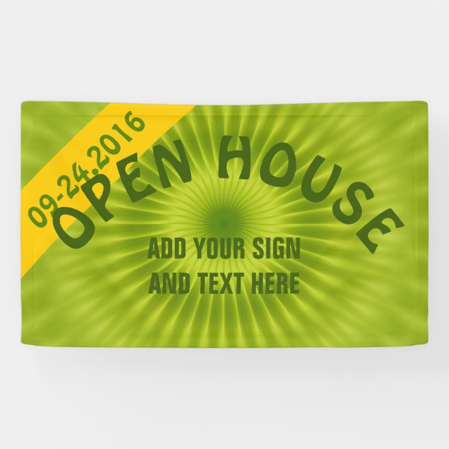 Lona Flor de radios - verde primavera + tus ideas (Horizontal)