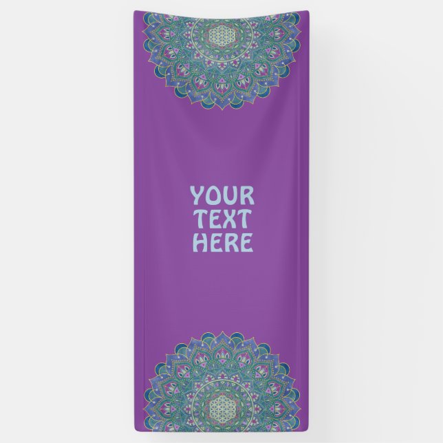 Lona Flor De Vida - Mandala Estilo India 1 (Vertical)