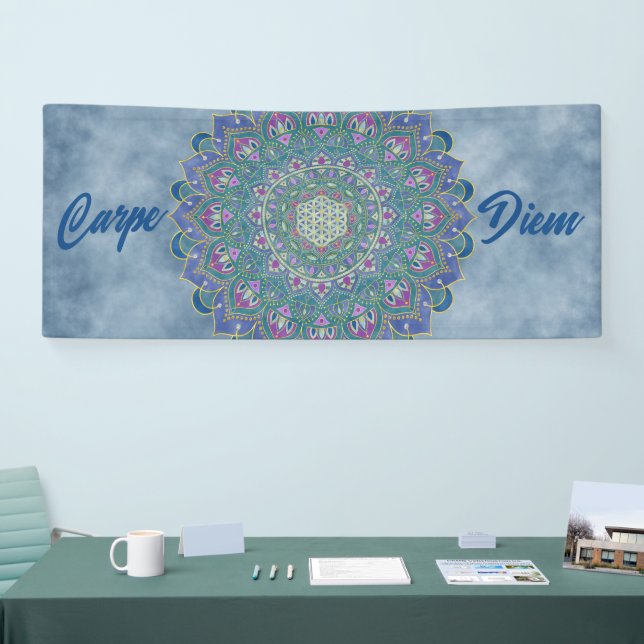 Lona Flor De Vida - Mandala Estilo India 1 (Feria)