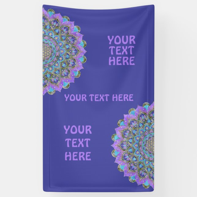 Lona Flor De Vida - Mandala Estilo India 2 (Vertical)
