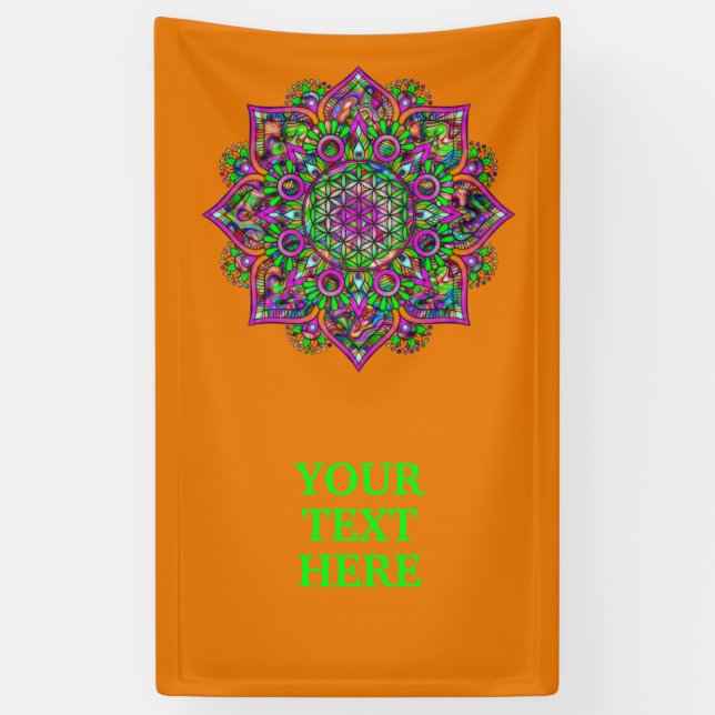 Lona Flor de vida - Mandala india 1 (Vertical)