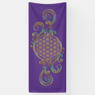 Lona Flor De Vida - Ornamentos Espirales 1
