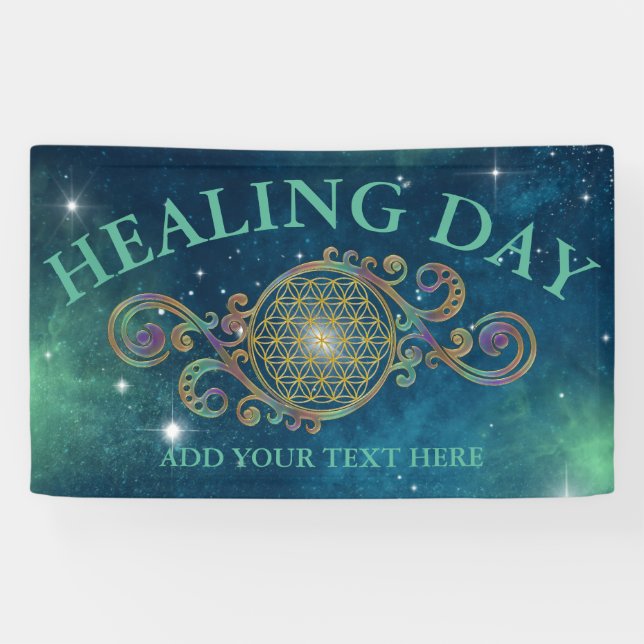 Lona Flor De Vida - Ornamentos Espirales 1 (Horizontal)