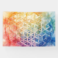 Flor de vida - Pintura de acuarela