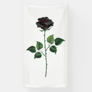 Lona Flor rosa negra