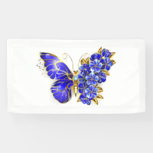 Lona Flor Sapphire Mariposa