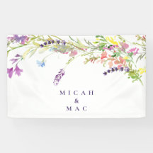 Flor silvestre colorida y lavanda