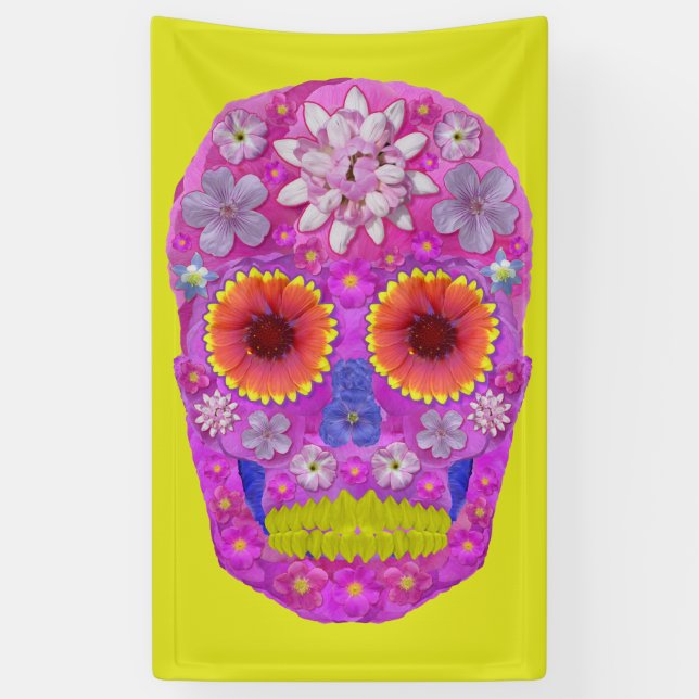 Lona Flor Skull 2 (Vertical)