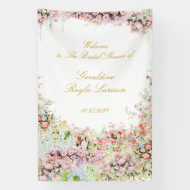 Lona floral french garden chateau bridal shower welcome