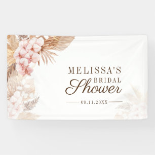 Lona Floral rosa Pampas Grass Boho Bridal Shower