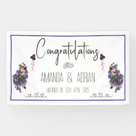 Lona Floral rosa y morada