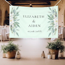 Lona Floral  Wedding  Banner