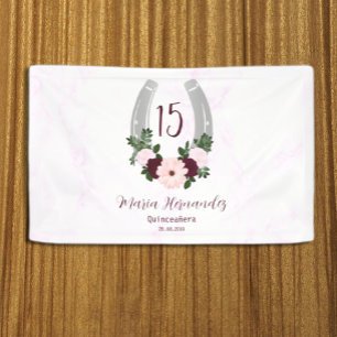 Lona Floral Western Horseshoe Quinceanera