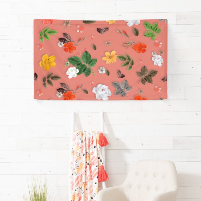 Lona Flores amarillas y rosas blancas 19 (In situ)