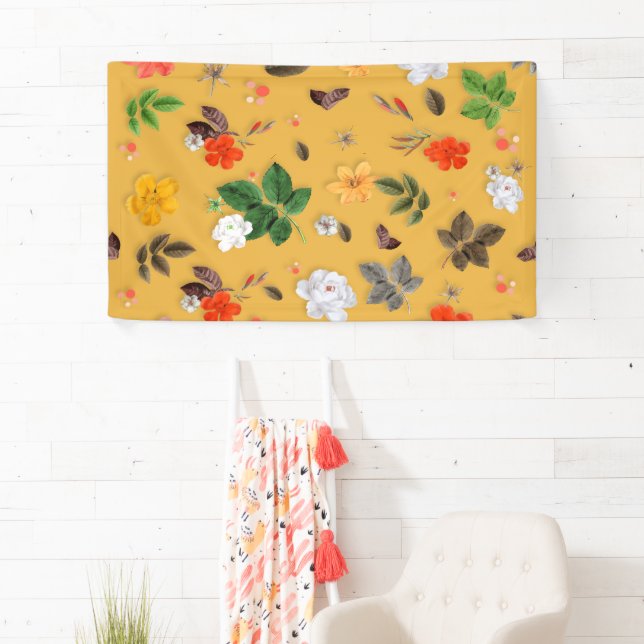 Lona Flores amarillas y rosas blancas 20 (In situ)
