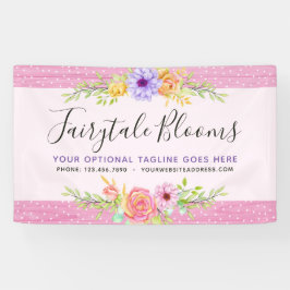 Lona Flores caprichosas rosas rústicas rosado femenino 