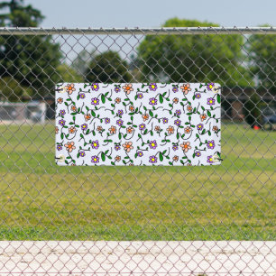 Lona Flores Coloridas, Patrón Floral, Verdor, Boho