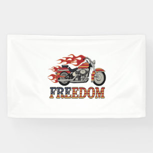 Lona Flores de motocicleta de libertad