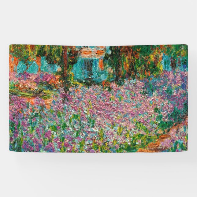 Lona Flores Giverny del Irises Monet Garden (Horizontal)