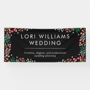 Lona Flores silvestres de Boho - Negro - Nombre comerci