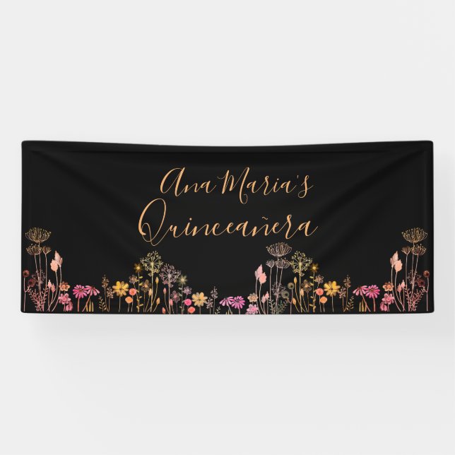Lona Flores Silvestres Personalizadas (Horizontal)
