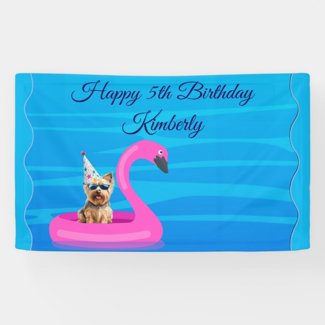 Lona Flotador de perro personalizado (Horizontal)