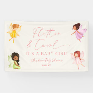 Lona Flutter y Twirl Ducha de Bebé Hada Encantada
