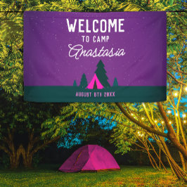 Lona Fogueo moderno femenino al aire libre bienvenida r