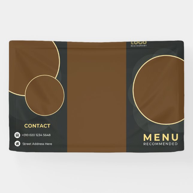 Lona Folleto de restaurante (Horizontal)