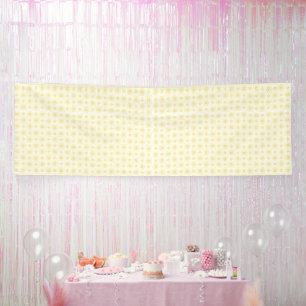 Lona fondo amarillo y blanco con círculos pequeños