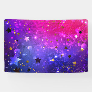 Lona Fondo azul rosa brillante