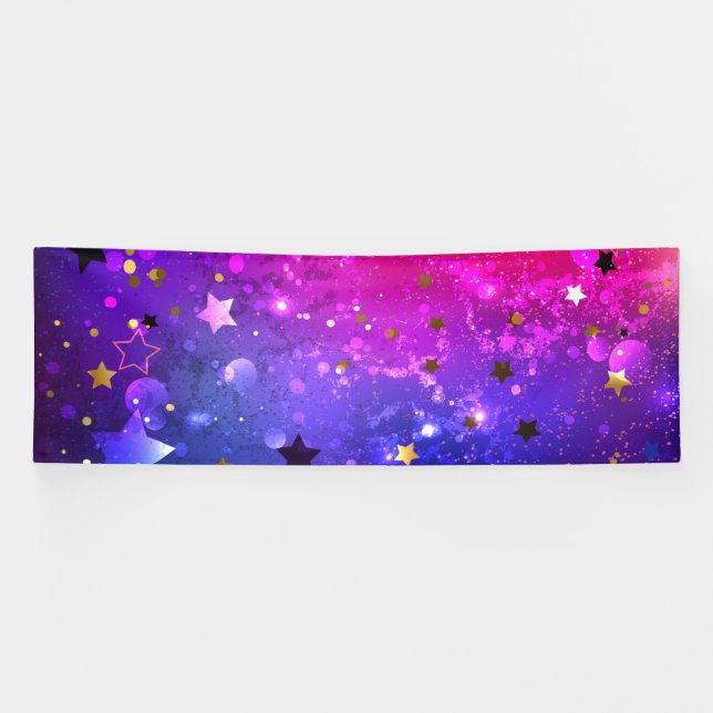 Lona Fondo azul rosa brillante (Horizontal)