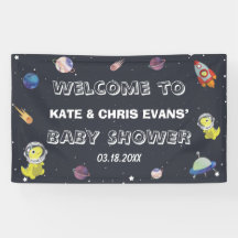 Fondo Baby Shower Dinosaur Star Planet Galaxy