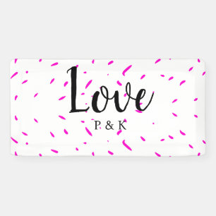 Lona Fondo de amor abstracto rosa minimalista simple no