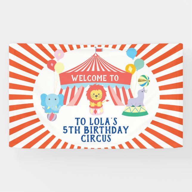 Lona Fondo de fiesta en circo, Carnaval (Horizontal)