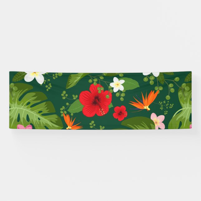 Lona Fondo de Flores Tropicales 7 (Horizontal)