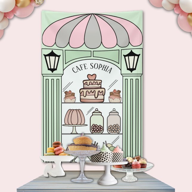 Lona Fondo de mesa de postres de Francia (Parisian Dessert table backdrop)
