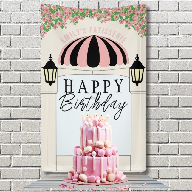 Lona Fondo de mesa de postres para un cartel de Feliz C (Birthday Dessert table backdrop)
