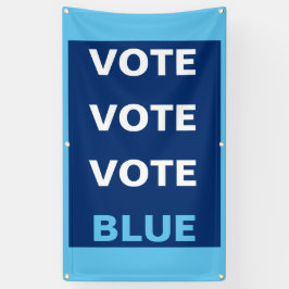 Lona Fondo de Selfie del Vote Demócrata Azul