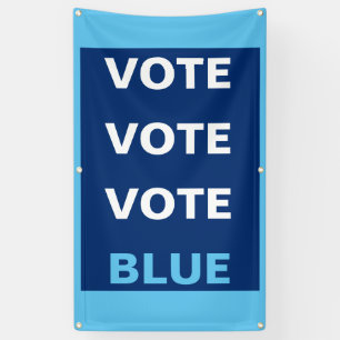 Lona Fondo de Selfie del Vote Demócrata Azul