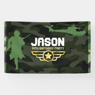 Lona Fondo Fiesta de estilo militar