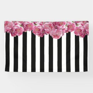 Lona Fondo floral de Peonies Rosados