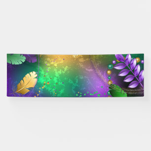 Lona Fondo irlandés mardi gras con cuentas