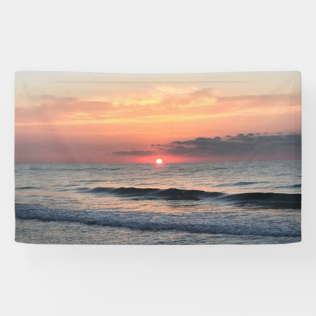 Lona Fondo o fondo de foto de Ocean Sunset (Horizontal)