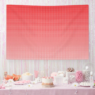 Lona fondo rojo y blanco con cuadrados pequeños