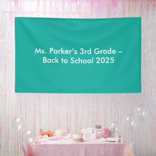 Lona Fondo Verde Azul Plano – Textura Regreso a Clases