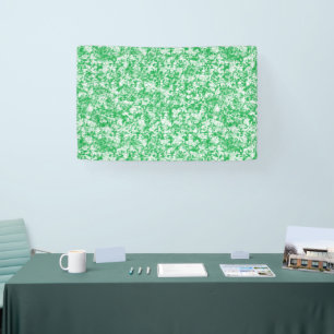Lona fondo verde y blanco con pequeños puntos blancos