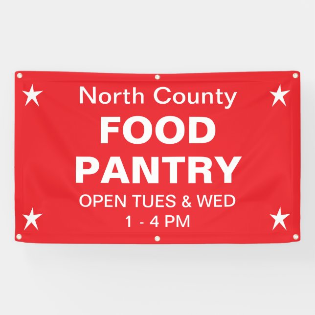 Lona Food Pantry Banner (Horizontal)