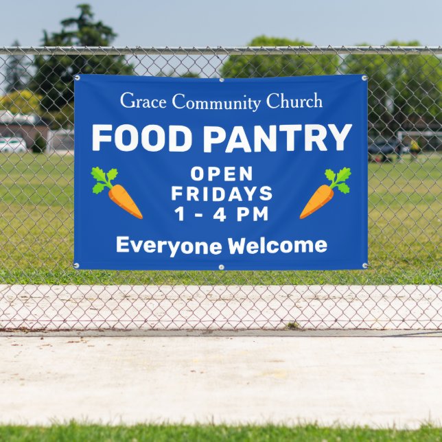 Lona Food Pantry Church Banner (in situ)